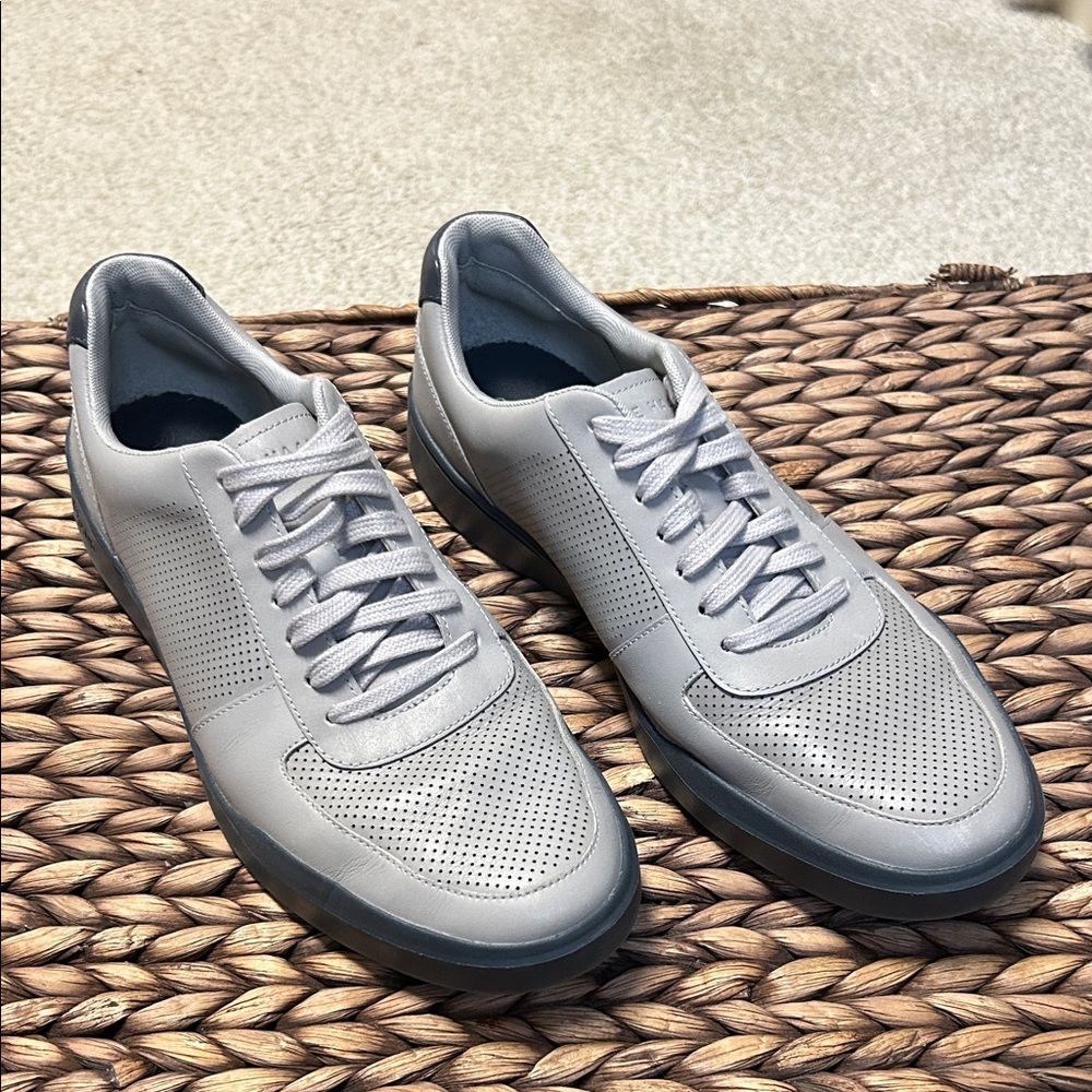 Men's Cole Haan size 11.5 Gray leather dress Sneakers light weight
